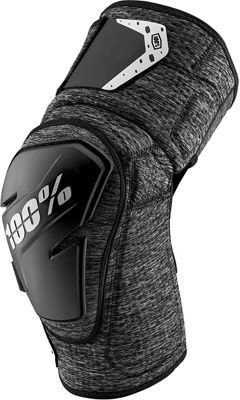 100% Fortis Knee Guards SS22 - Charcoal Heather - S/M, Charcoal Heather